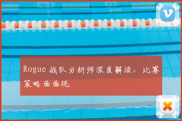 Rogue 战队分析师深度解读,比赛策略面面观