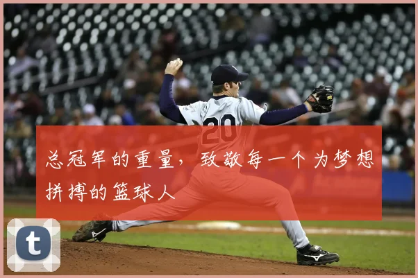 总冠军的重量，致敬每一个为梦想拼搏的篮球人